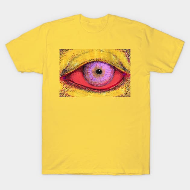 Neon Jaundice Eye T-Shirt by Theokotos